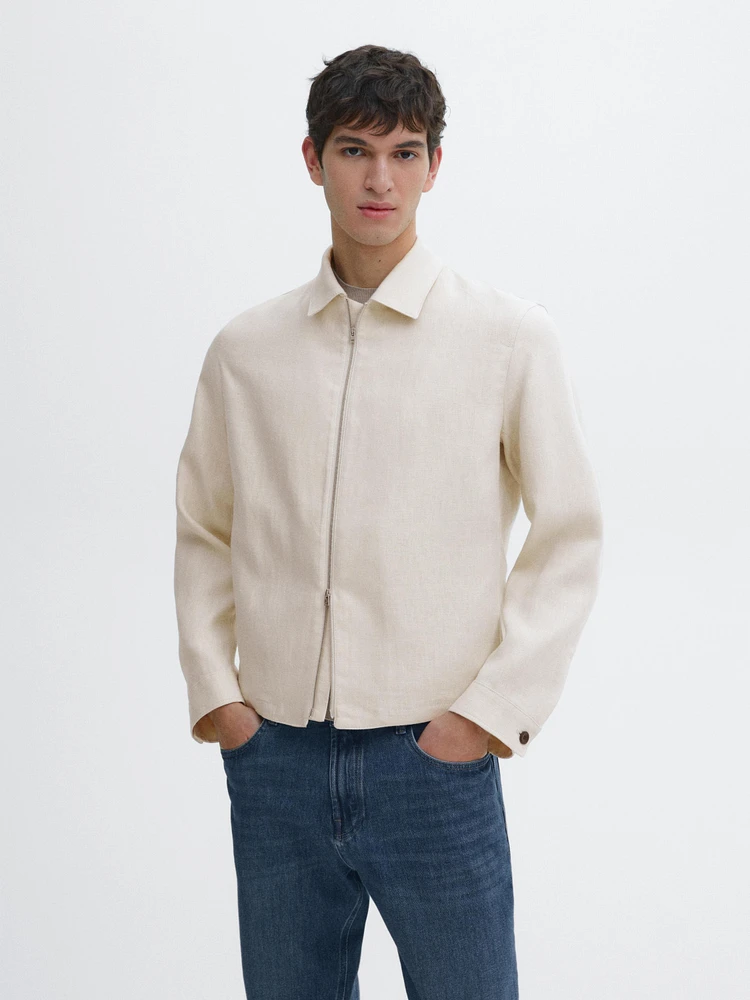 100% linen lightweight jacket