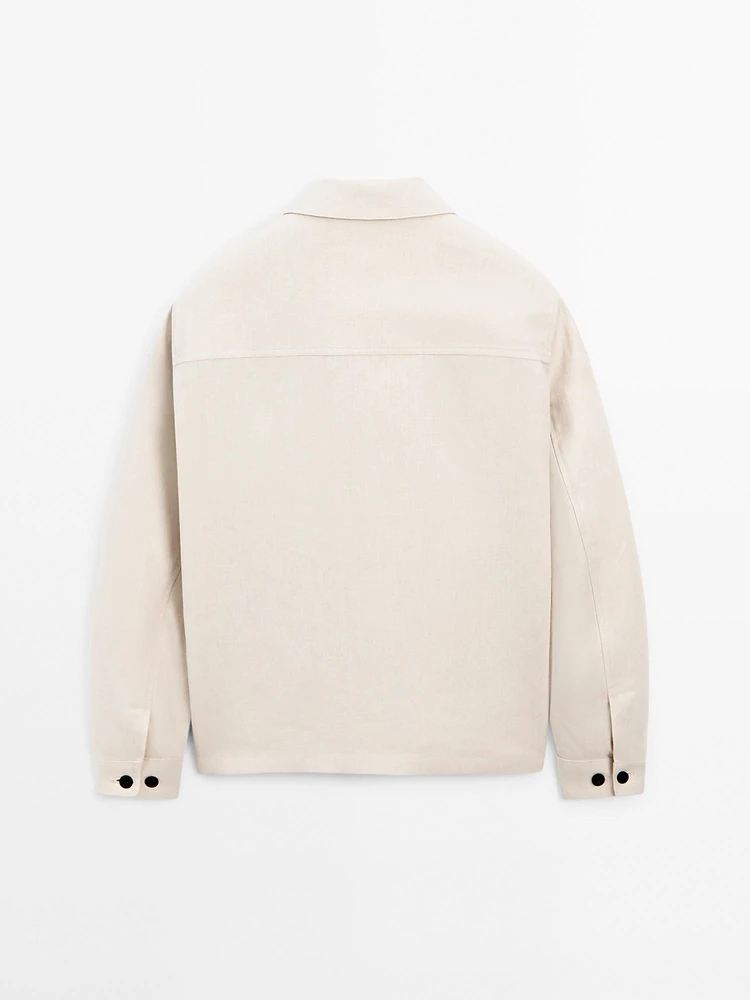 100% linen lightweight jacket