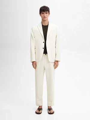 Cotton blend suit blazer