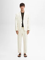 Cotton blend suit blazer