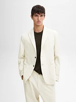 Cotton blend suit blazer