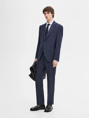 Wool blend suit blazer