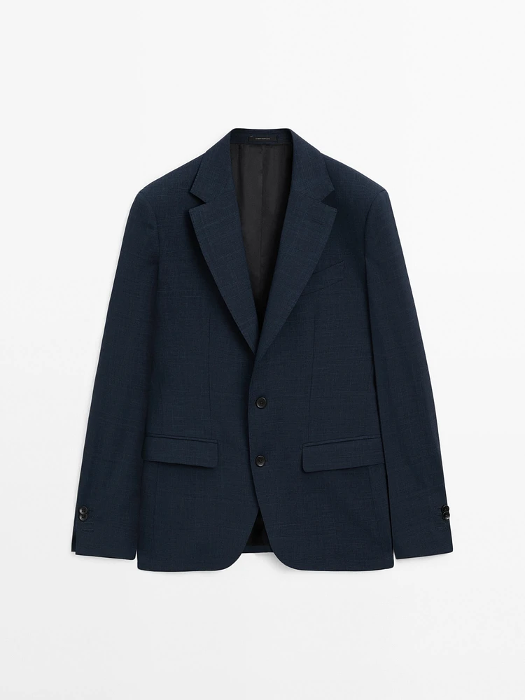Veste de costume en laine mélangée