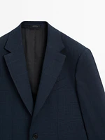 Veste de costume en laine mélangée