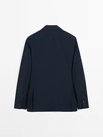 Veste de costume en laine mélangée