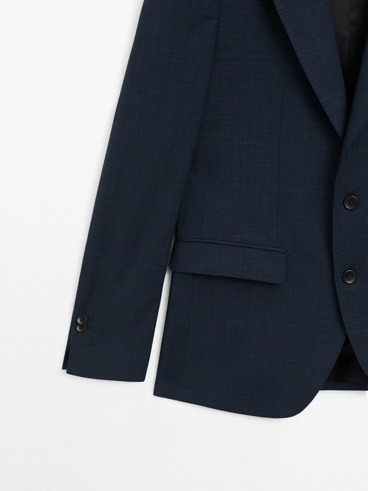 Veste de costume en laine mélangée