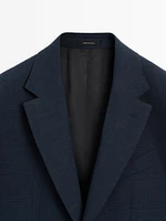 Veste de costume en laine mélangée
