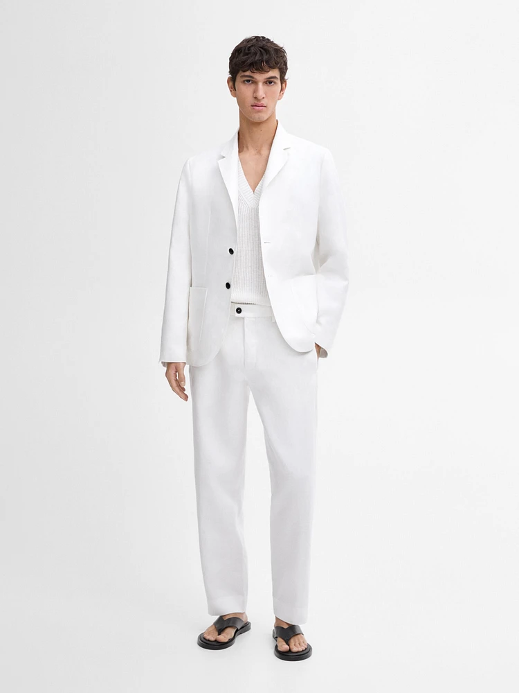 Veste de costume 100 % lin