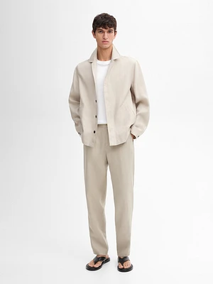 100% linen co-ord overshirt