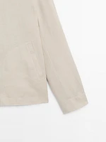 100% linen co-ord overshirt