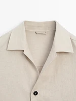 100% linen co-ord overshirt