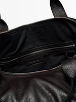 Nappa leather duffle bag