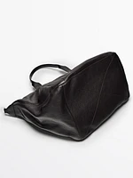 Nappa leather duffle bag