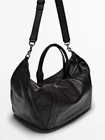 Sac duffle en cuir nappa