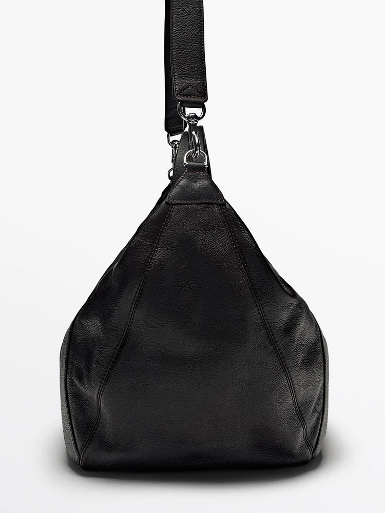 Nappa leather duffle bag