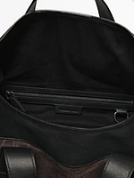 Split suede boxer duffle bag