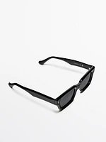 Narrow straight sunglasses