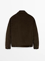 100% cotton corduroy jacket