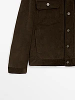 100% cotton corduroy jacket