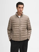 Foldable lightweight down puffer jacket