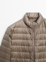 Foldable lightweight down puffer jacket