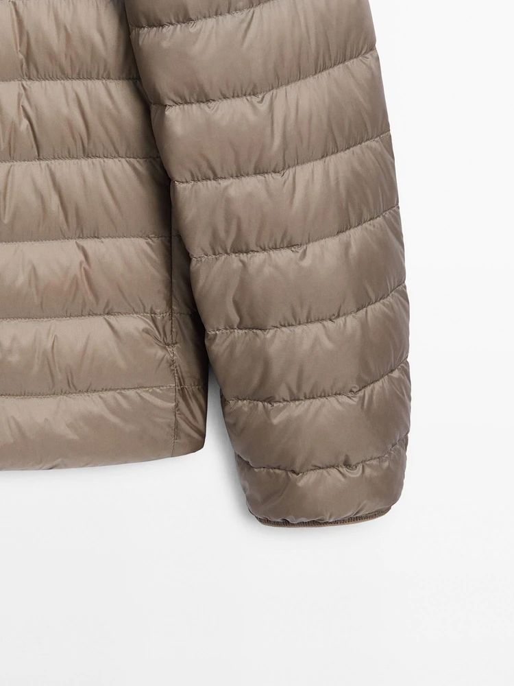 Foldable lightweight down puffer jacket