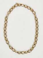 Gold-toned chain link necklace