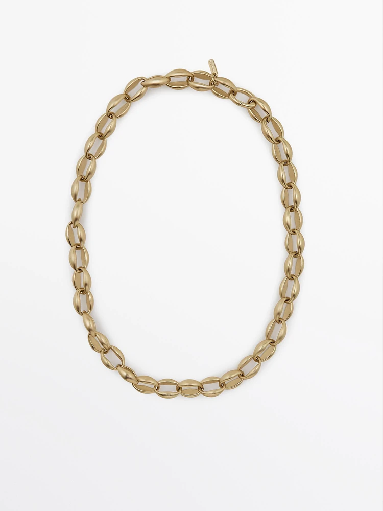 Gold-toned chain link necklace