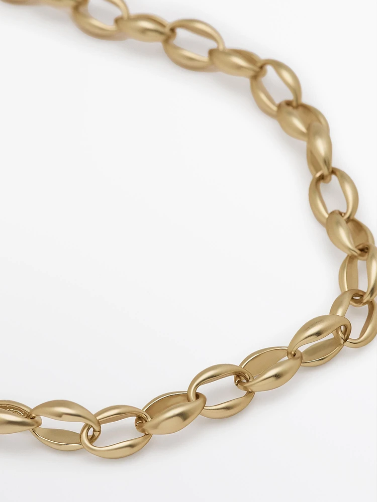 Gold-toned chain link necklace