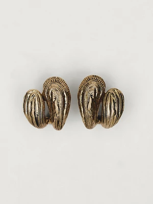 Earrings with textured detail