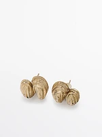 Earrings with textured detail