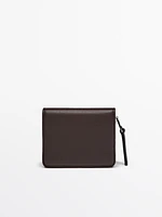 Nappa leather wallet with card holder