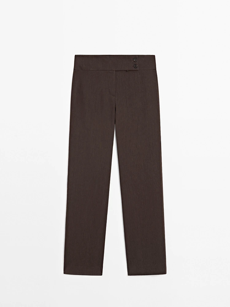 Pantalon flare stretch