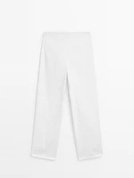 Pantalon large sans taille en coton