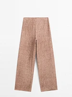 Flowing 100% linen trousers