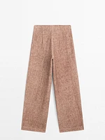 Flowing 100% linen trousers