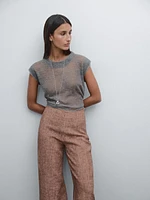 Flowing 100% linen trousers