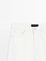 Wide straight fit denim trousers