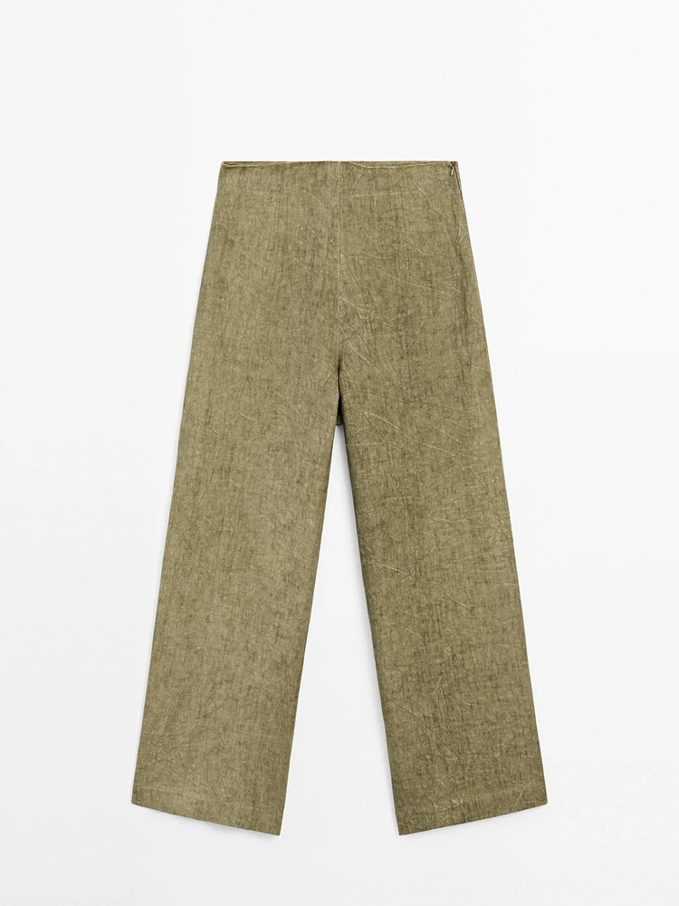 Pantalon fluide 100 % lin