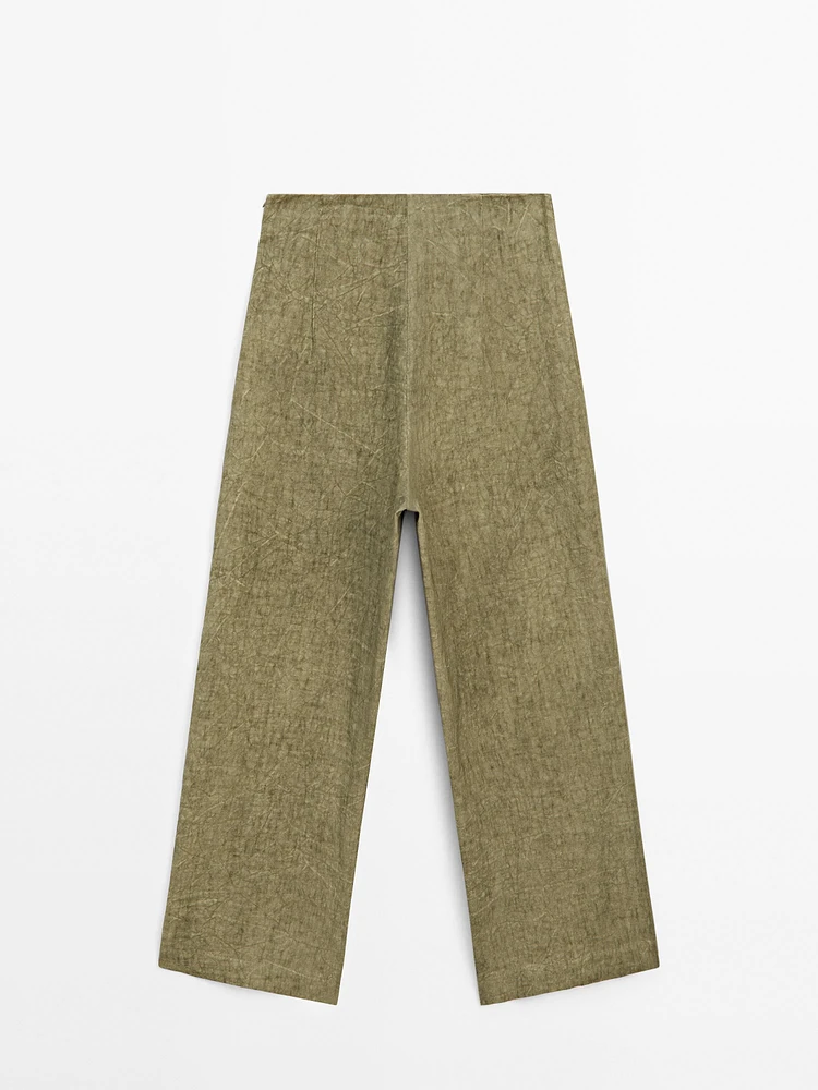 Pantalon fluide 100 % lin