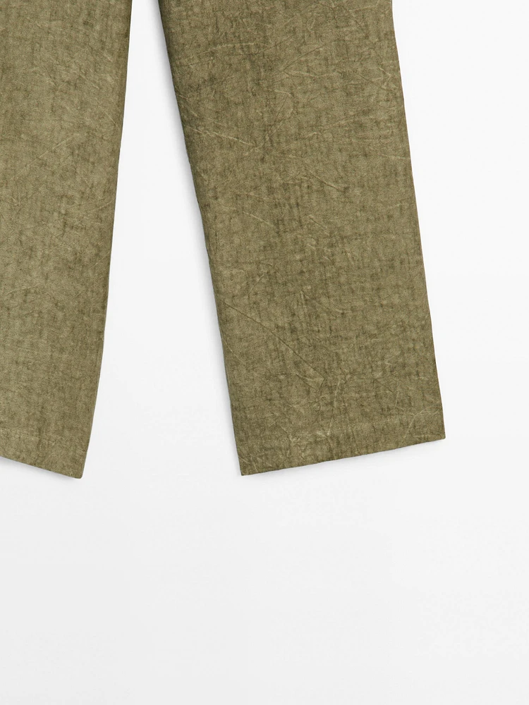 Pantalon fluide 100 % lin