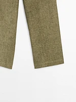 Pantalon fluide 100 % lin