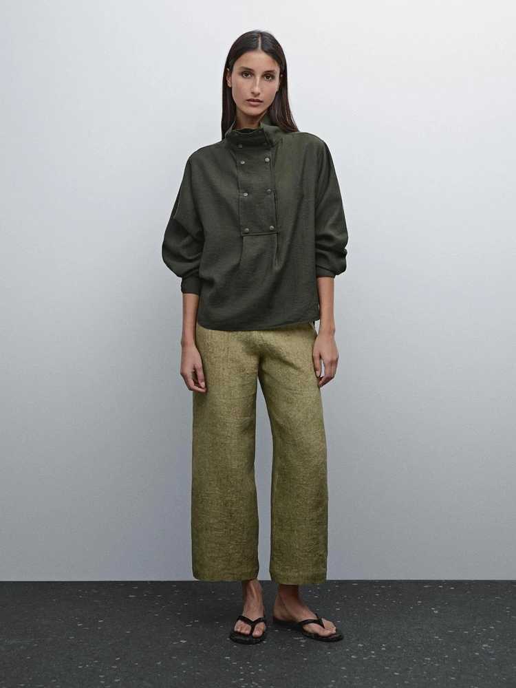 Pantalon fluide 100 % lin