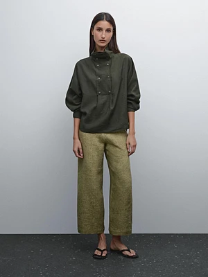 Pantalon fluide 100 % lin