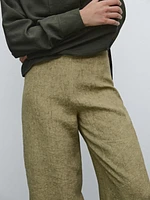 Pantalon fluide 100 % lin