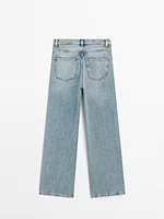 High-waist wide-leg jeans