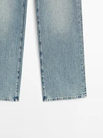 High-waist wide-leg jeans