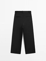 Relaxed fit cool wool trousers