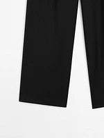 Relaxed fit cool wool trousers