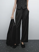 Relaxed fit cool wool trousers